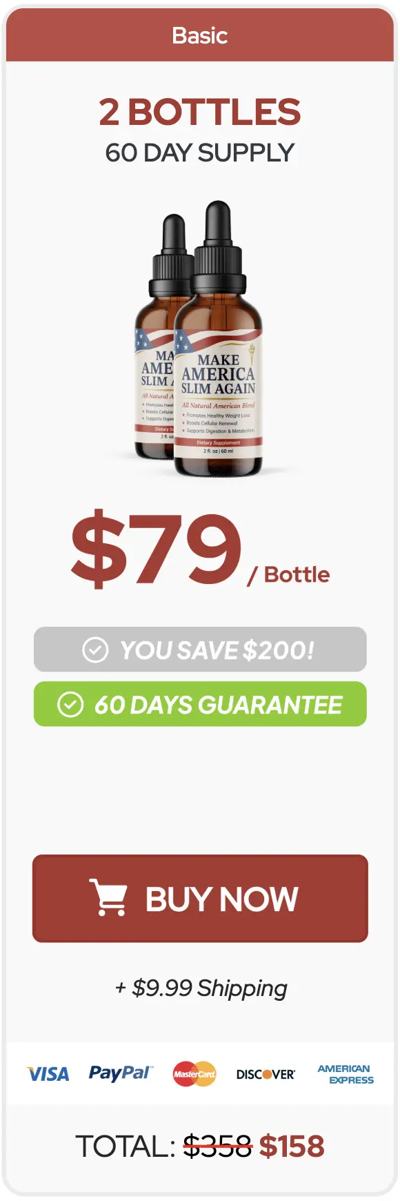 Make America Slim Again one bottle